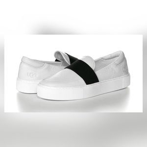 UGG — Chayze White Leather Slip-On